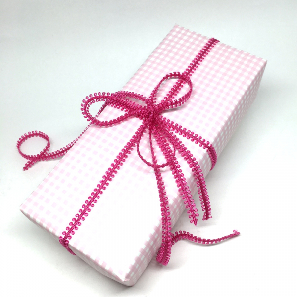 Geschenkband, Loop Band, pink, 8mm, style
