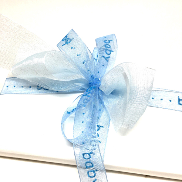 Geschenkband, Band, hellblau, Baby, style
