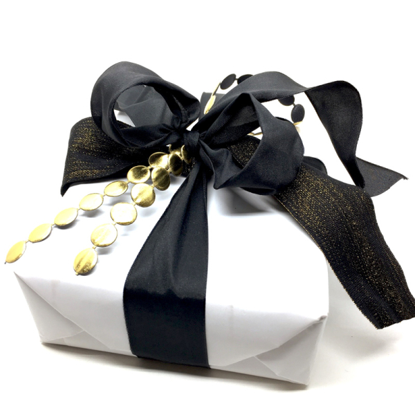 Geschenkband, Satin, 35mm, schwarz, style