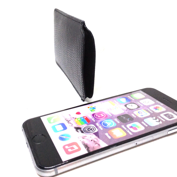 I Phone SE Case, black, leather, Trixi Gronau, with iPhone