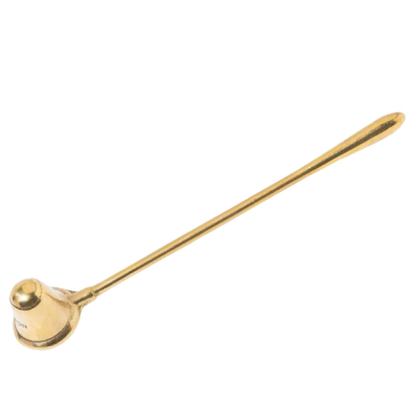 Trudon Kerzenauslöscher Kegelform antikes Messing, seitlich