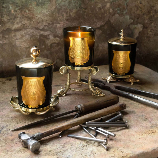 Trudon ROUND CANDLE TOPPER, brass, style