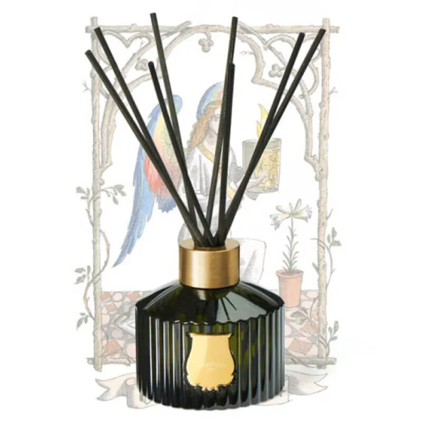 Trudon Diffuser Raumduft Gabriel, grünes glass, schwarz Stäbe