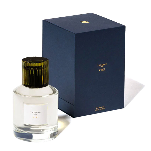 Trudon, Eau de Parfum VIXI transparenter Flakon und grüner Verschluß, Geschenkbox