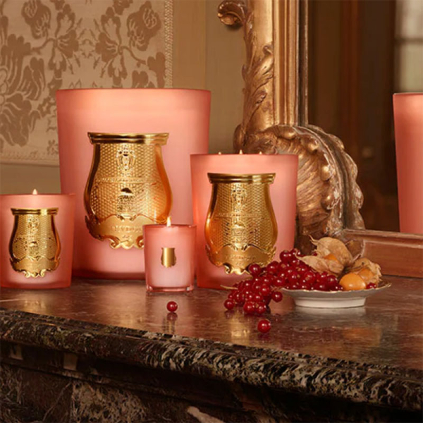 Cire Trudon, scented candle, in glass, Tuileries, rose, special Edition, style