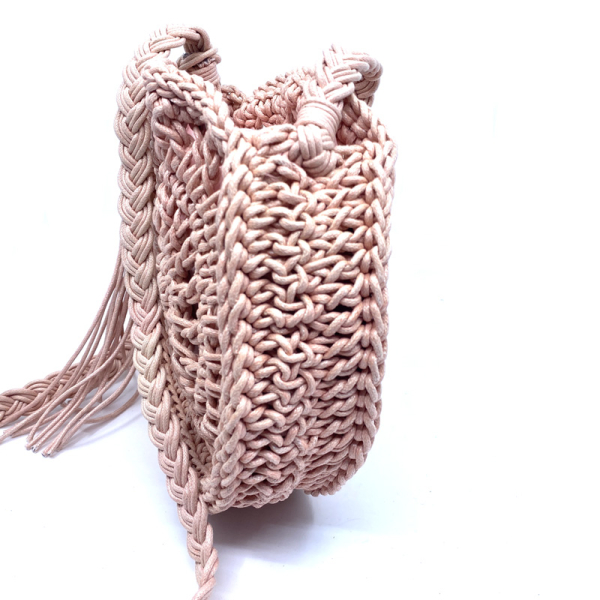 Crossbody Tasche Jayne powder, gehäkelt, innen
