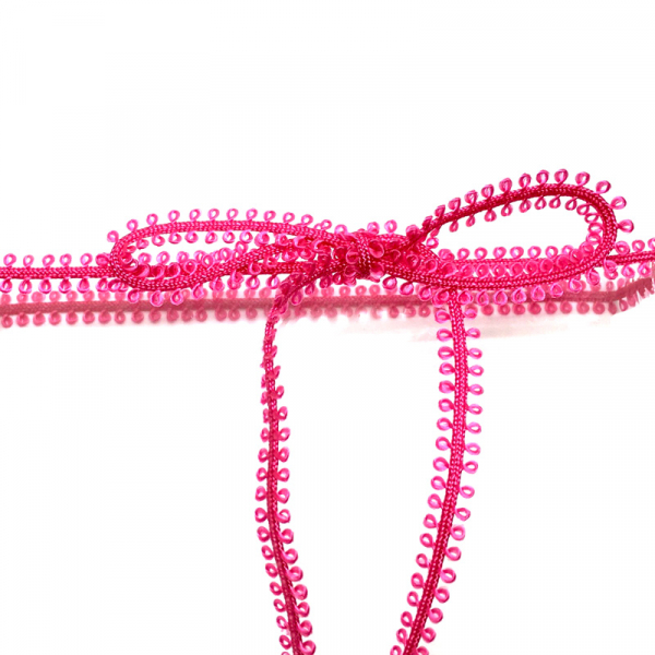 Geschenkband, Loop Band, pink, 8mm, detail