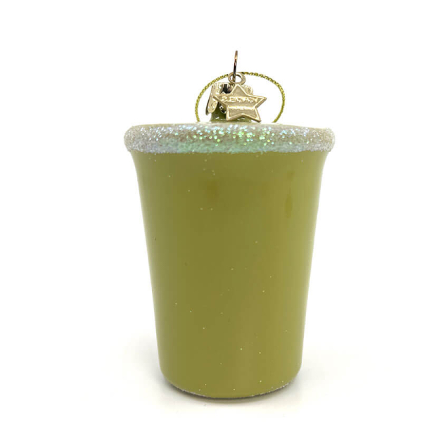 Vondels Christmas Dekoration Matcha Tea Latte, green,   back