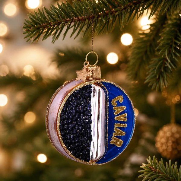 Vondels Christmas Decoration Caviar Tin