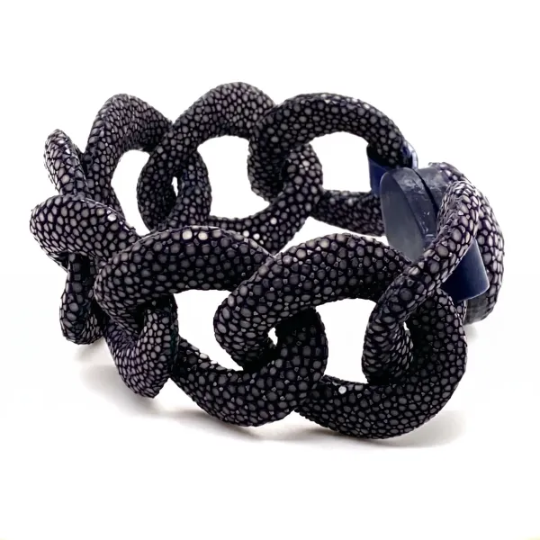 cuckoo moment Rochen Gliederarmband schwarz