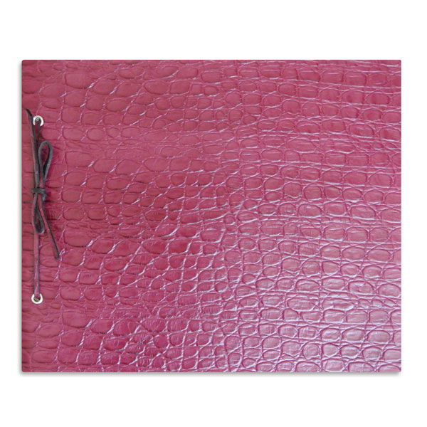 Fotoalbum Leder Croco Prägung pink A4 Trixi Gronau