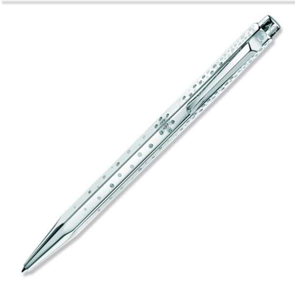 Caran d'Ache ballpoint, Ecridor eclat lumiere d'hiver, with swarovski elements silver