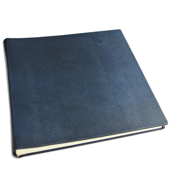 Photoalbum Fabia, 30 x 30 cm, Snake Skin look blue