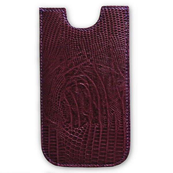 I Phone Case, lizard pattern vino, leather, Trixi Gronau
