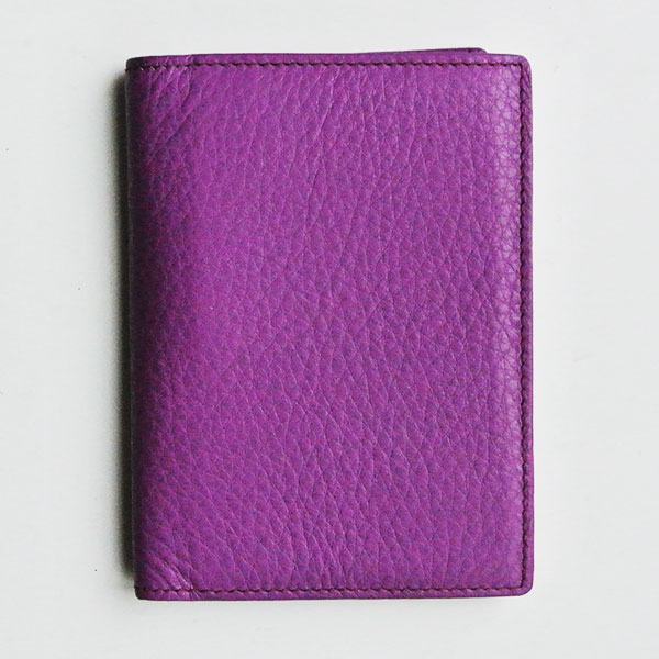 Garcia, Notizblockhülle mit Stiftehalter, Leder fuchsia