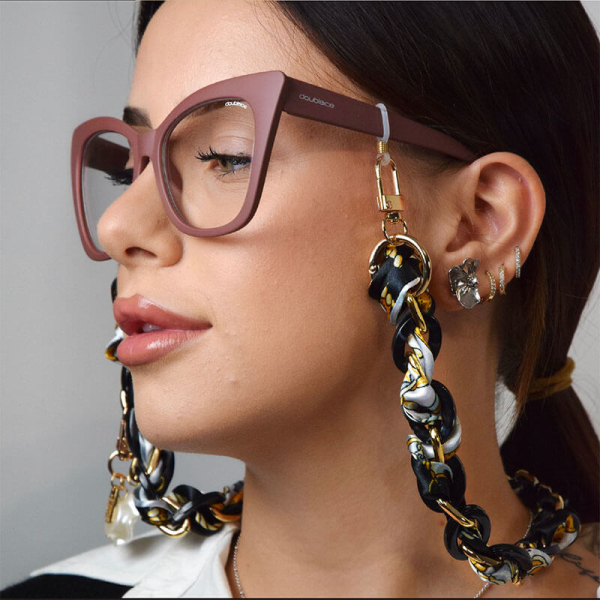 I-Conically- eyeglass chain Vogue black, white, style model