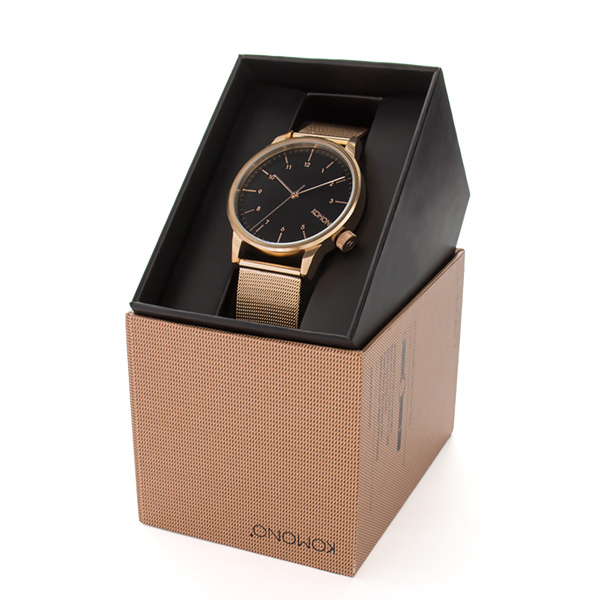 Watch,Winston, metallic pink gold, Komono, gift box
