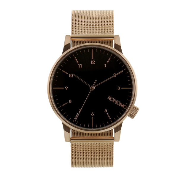 Watch,Winston, metallic pink gold, Komono, detail