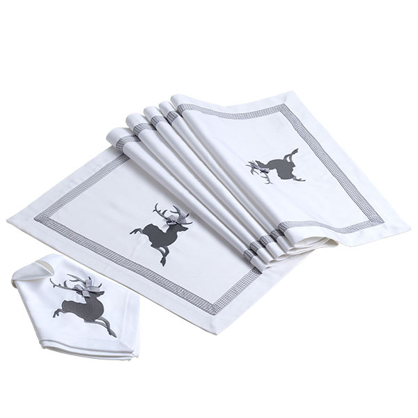 table runner, Napkin, embroidered detail table decoration, Louis & Louisa