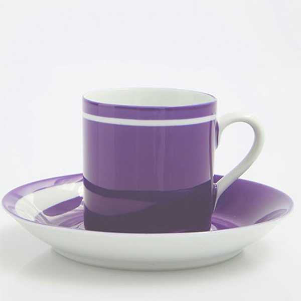 Espressotasse, Porzellan, zweifarbig