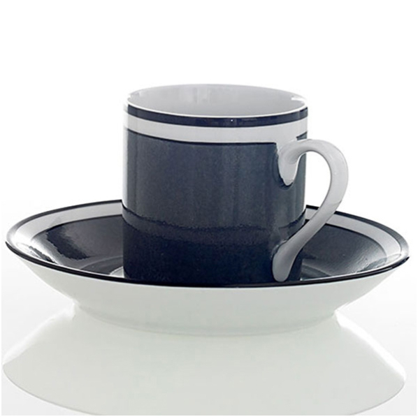 Espresso Cup, grey Porcelain, two-tone, Reichenbach