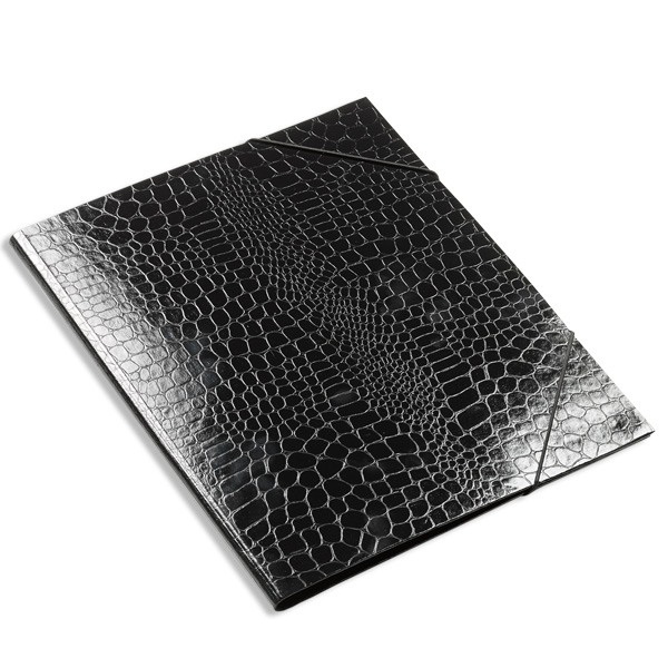 Sami, Sammelmappe A4, Croco schwarz