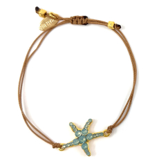 Ekaterini friendship bracelet STARFISH aqua