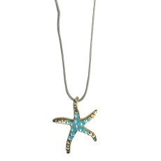 Ekaterini Halskette STARFISH aqua blau