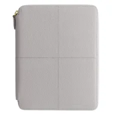 FILOFAX CLASSIC STITCH Schreibmappe A5 Zip Folio grau