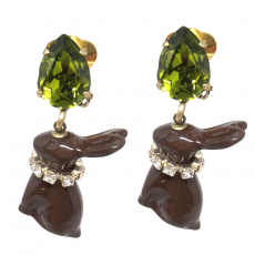 Rosa Templin Ohrclips CHOCOLATE BUNNIES