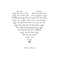 image LOVE POEM Erich Fried bluegrey-white