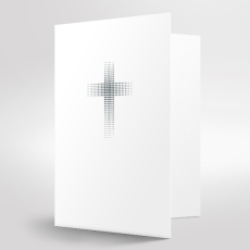 Trixi Gronau Trauerkarte KREUZ dotted