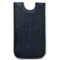 I Phone Case, lizard pattern blue, leather, Trixi Gronau