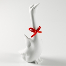 Reichenbach GANS Porzellanfigur L weiss