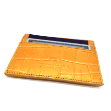 Trixi Gronau, Kreditkartenetui Lasse, metallic orange