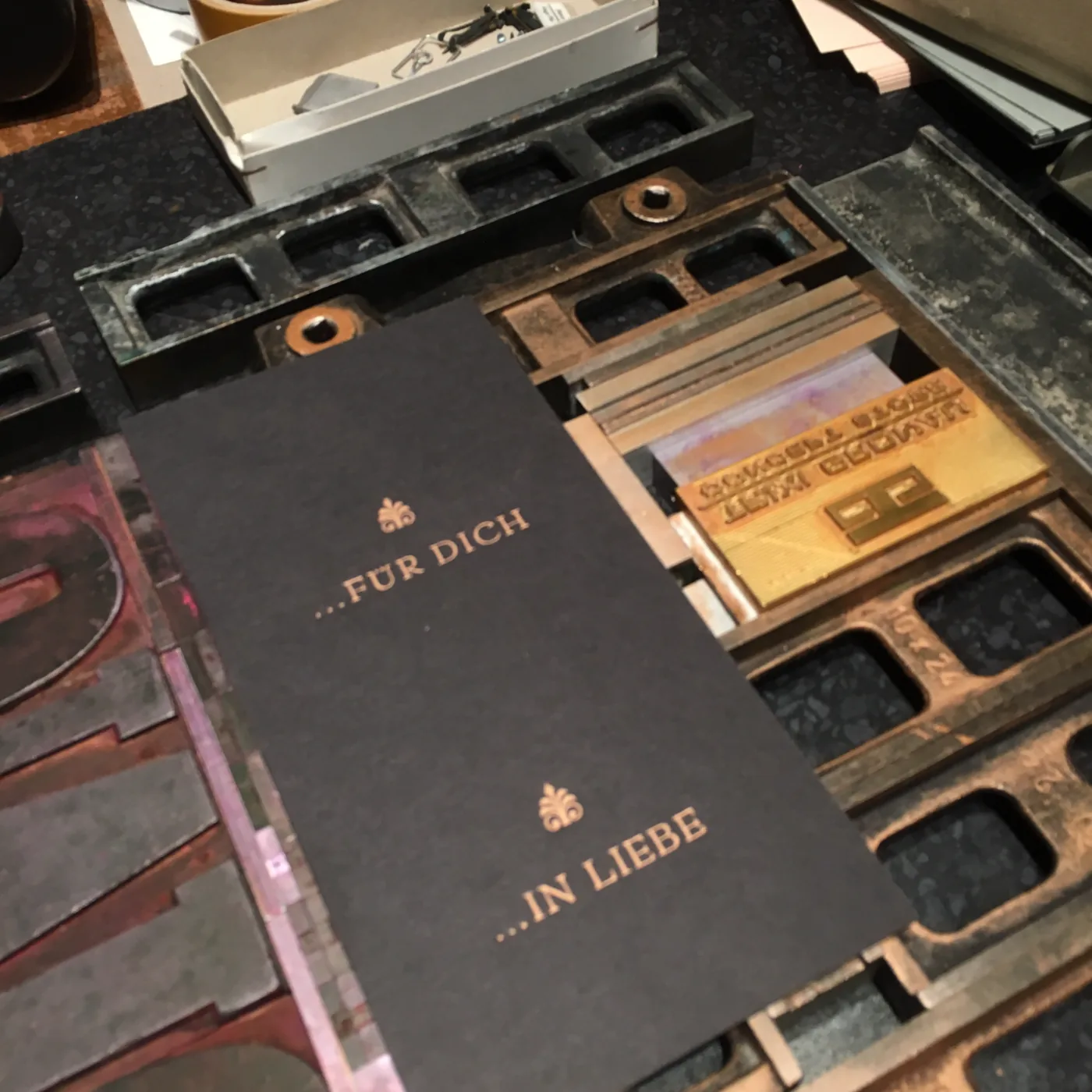 Buchdruck Letterpress aus dem Hamburger Druckatelier von TRIXI GRONAU