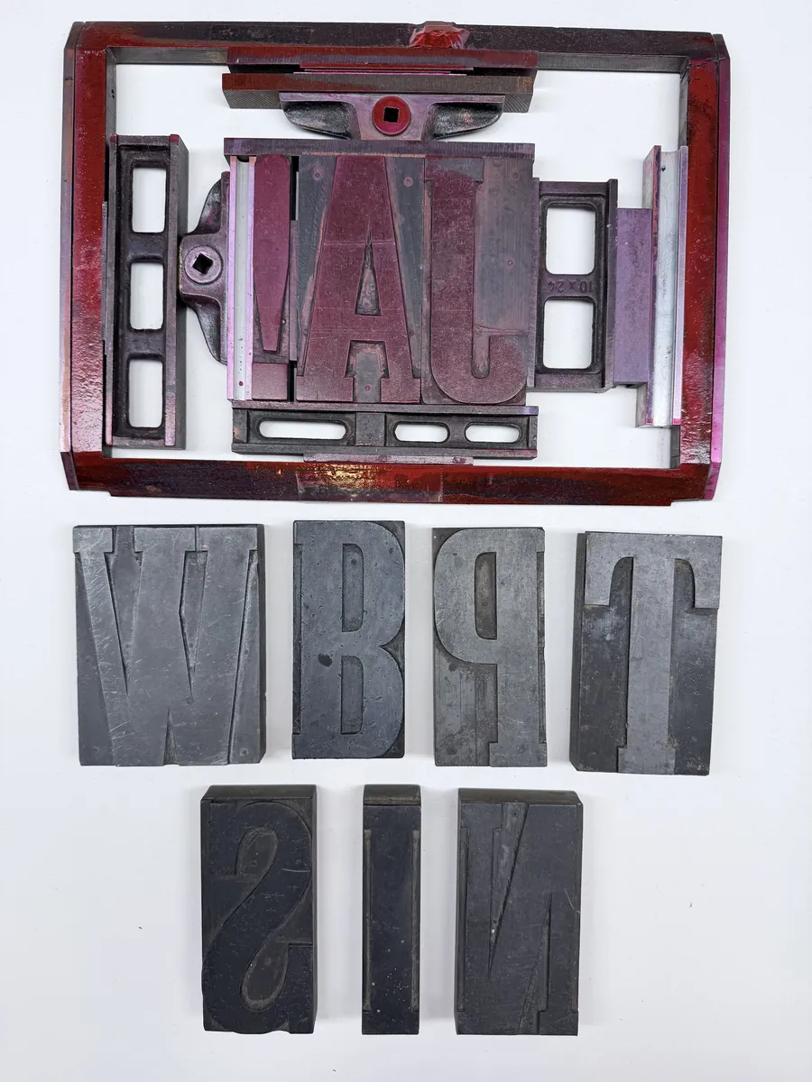 Historische Holzbuchstaben für Buchdruck und Letterpress